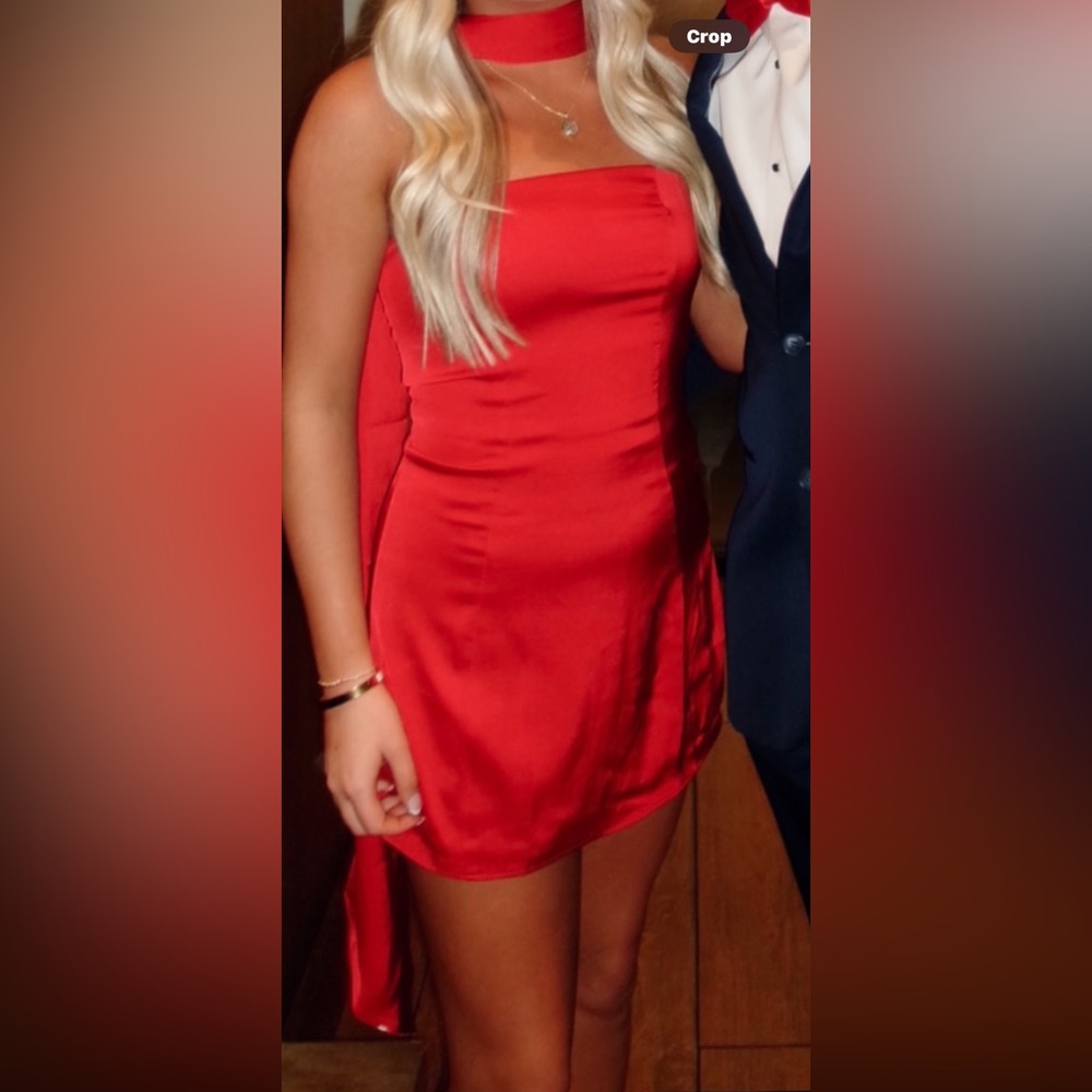 Oh Polly Striking Red Mini Dress